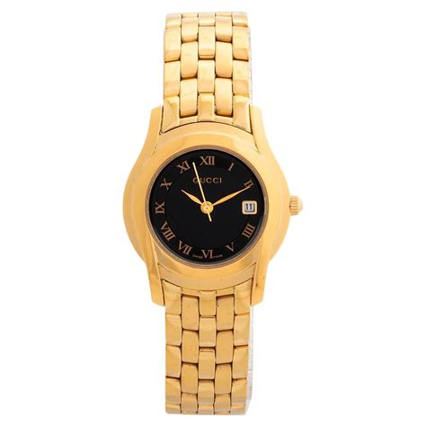 gucci 5400l|1990's Iconic Gucci 5400L Wristwatch. Heavy Gold Plated. Up.